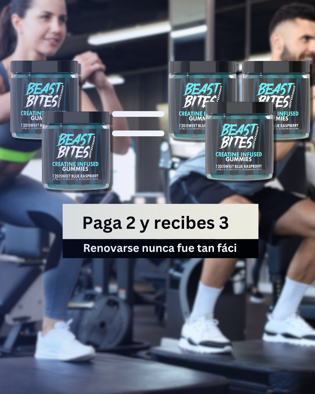 BEAST BITE GOMAS DE CREATINA